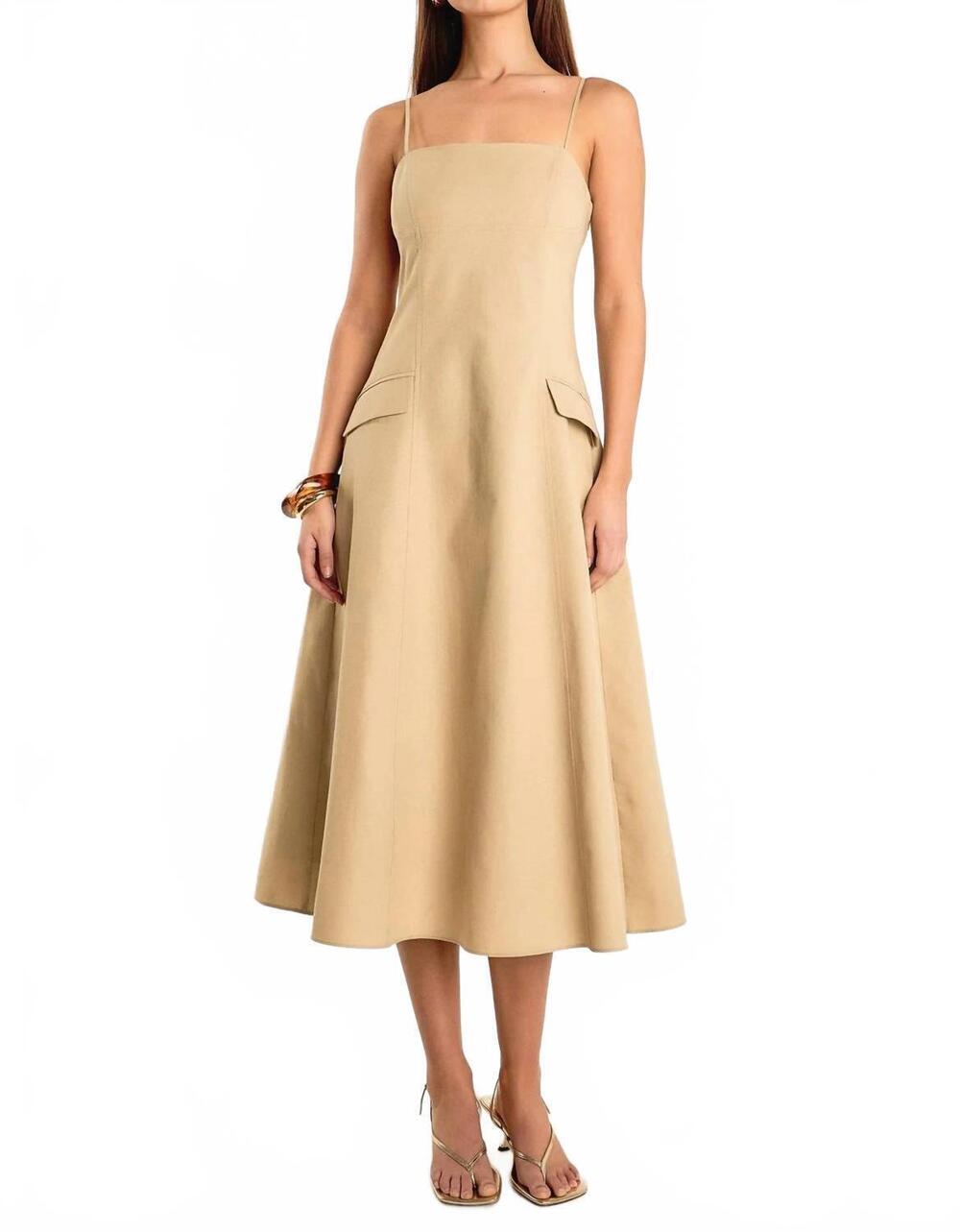 NEW ENDLESS ROSE lindsay maxi dress in beige
